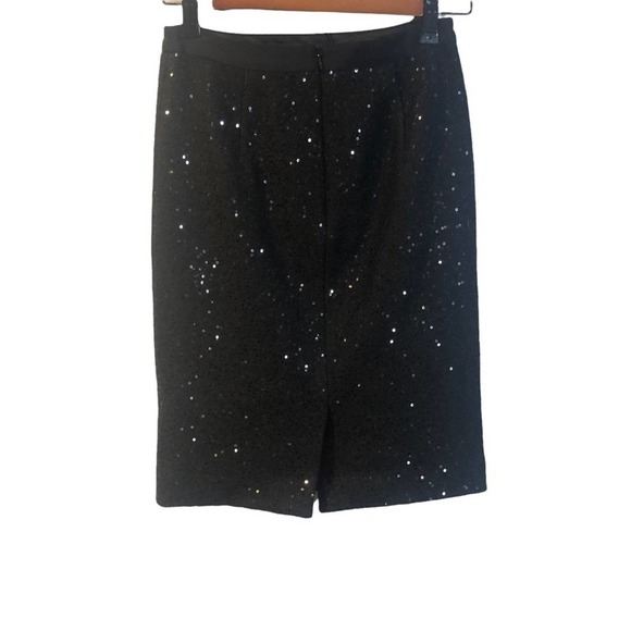 Boden black sequin structured pencil skirt size 2 regular EUC - Picture 4 of 8